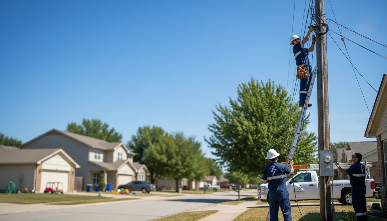 Residential electrician providing installation services in Grafton, OH